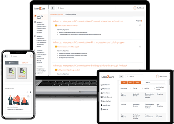 Online Caregiver Training Platform